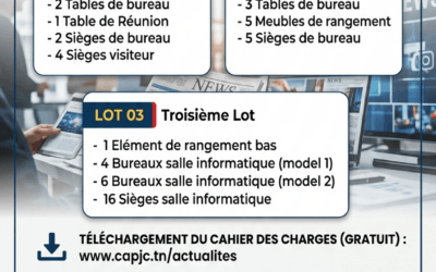 d’Appel d’Offres n° 03/2026 – Acquisition de mobilier 2026
